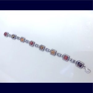 Silver Amber Bracelet
